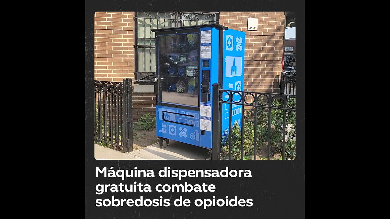 Máquina expendedora gratuita para combatir la epidemia de opioides en Nueva York