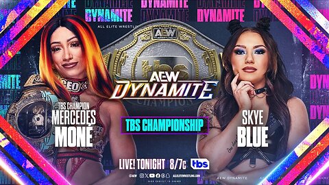 Mercedes Moné vs. Skye Blue - AEW TBS Championship Match! #shorts