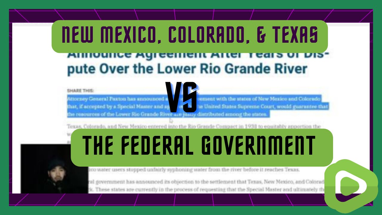 New Mexico, Colorado & Texas VS. The Federal Government