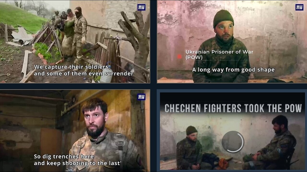 Chechen fighters took the POW