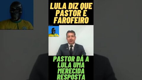 Lula chama pastores de farofeiros , de Deus não é o PT com certeza não #shorts