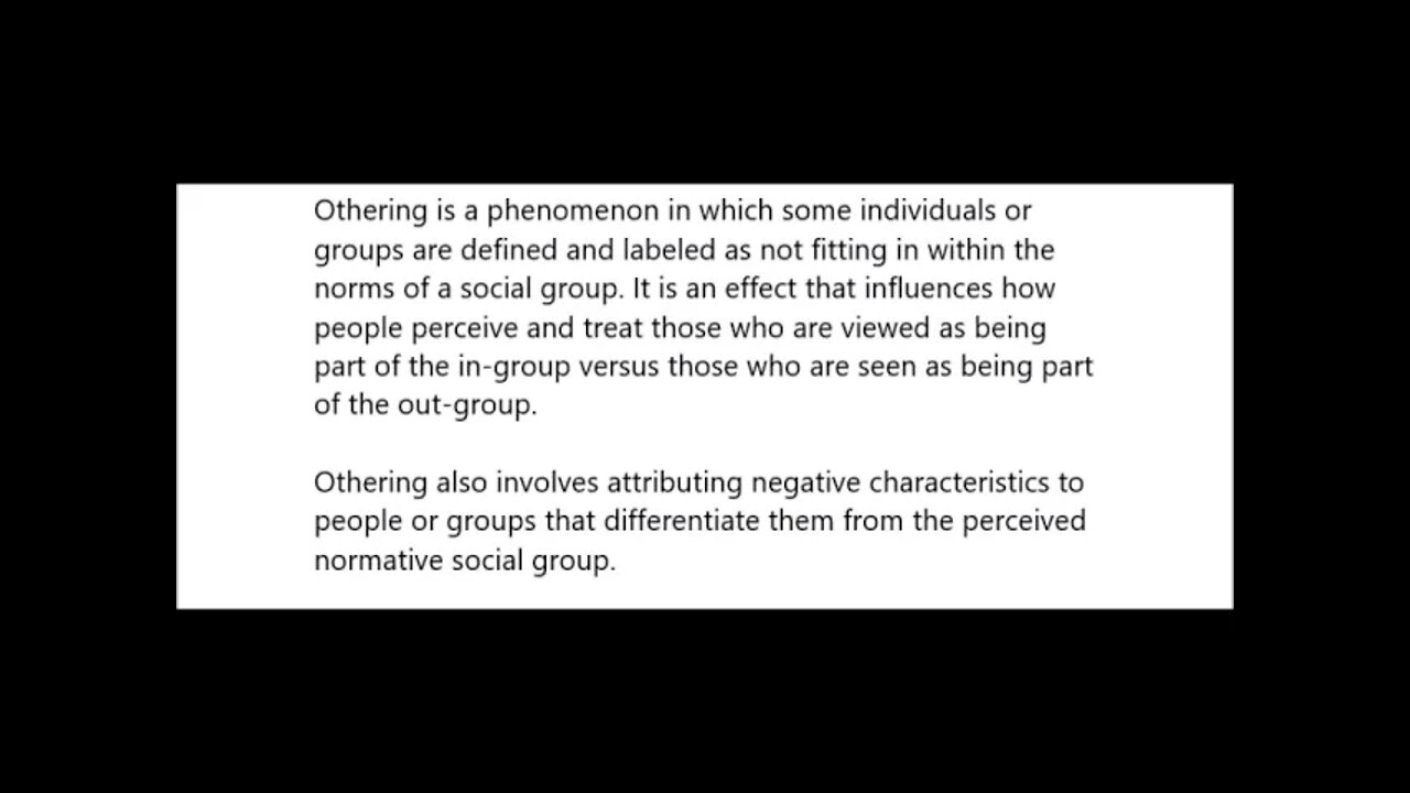 The Othering