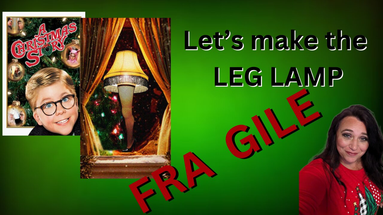 FRA Gee Lee (it's Italian) Leg Lamp from Christmas Story Easy How To make your own on a budget