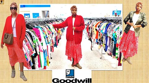 TRYING ON SOME BLAZERS @ GOODWILL | THRIFT WITH ME | MODEST FASHION