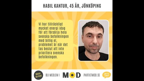 Habil Kantur, 45 år, projektledare IT, Jönköping | Riksdagskandidat MoD