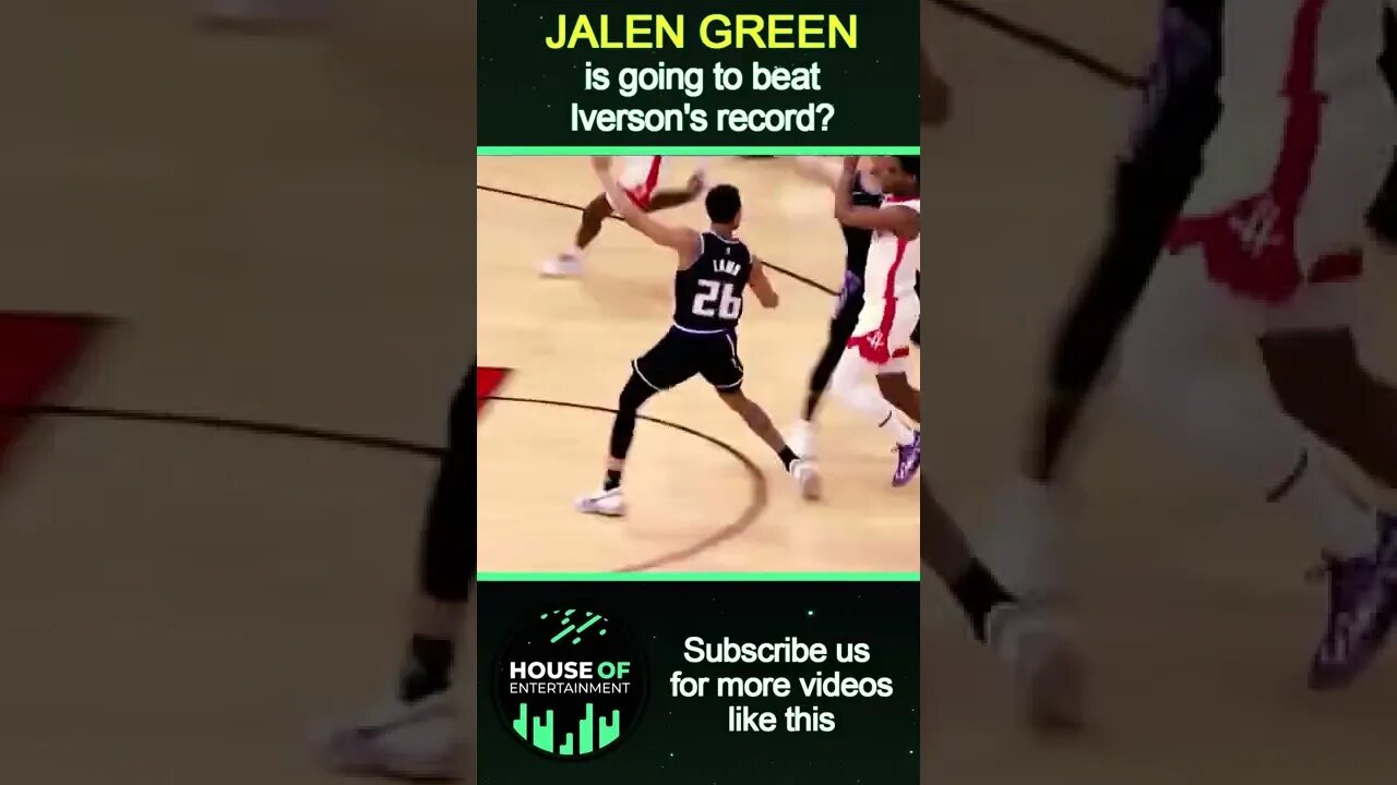 Jalen Green is going to beat Iverson's record #Short