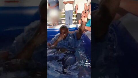 MAN BAPTIZED IN PRISON JESUS IS LORD!