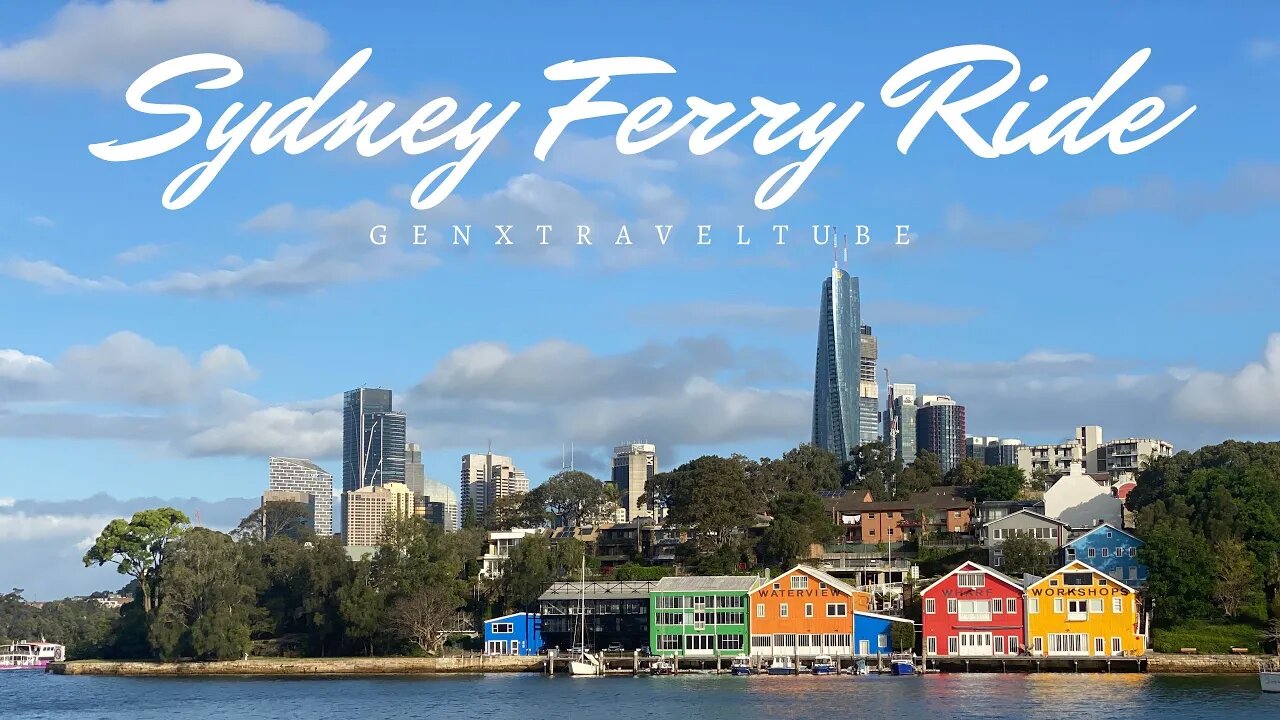 Sydney Cinematic 4k Musical Ferry Ride | It's Time to relax #genxtraveltube