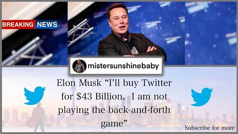 Did Elon Musk Buy Twitter?