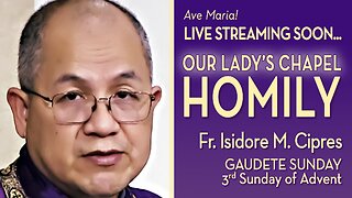 Gaudete Sunday (3rd Sunday of Advent) - December 15, 2024 - HOMILY