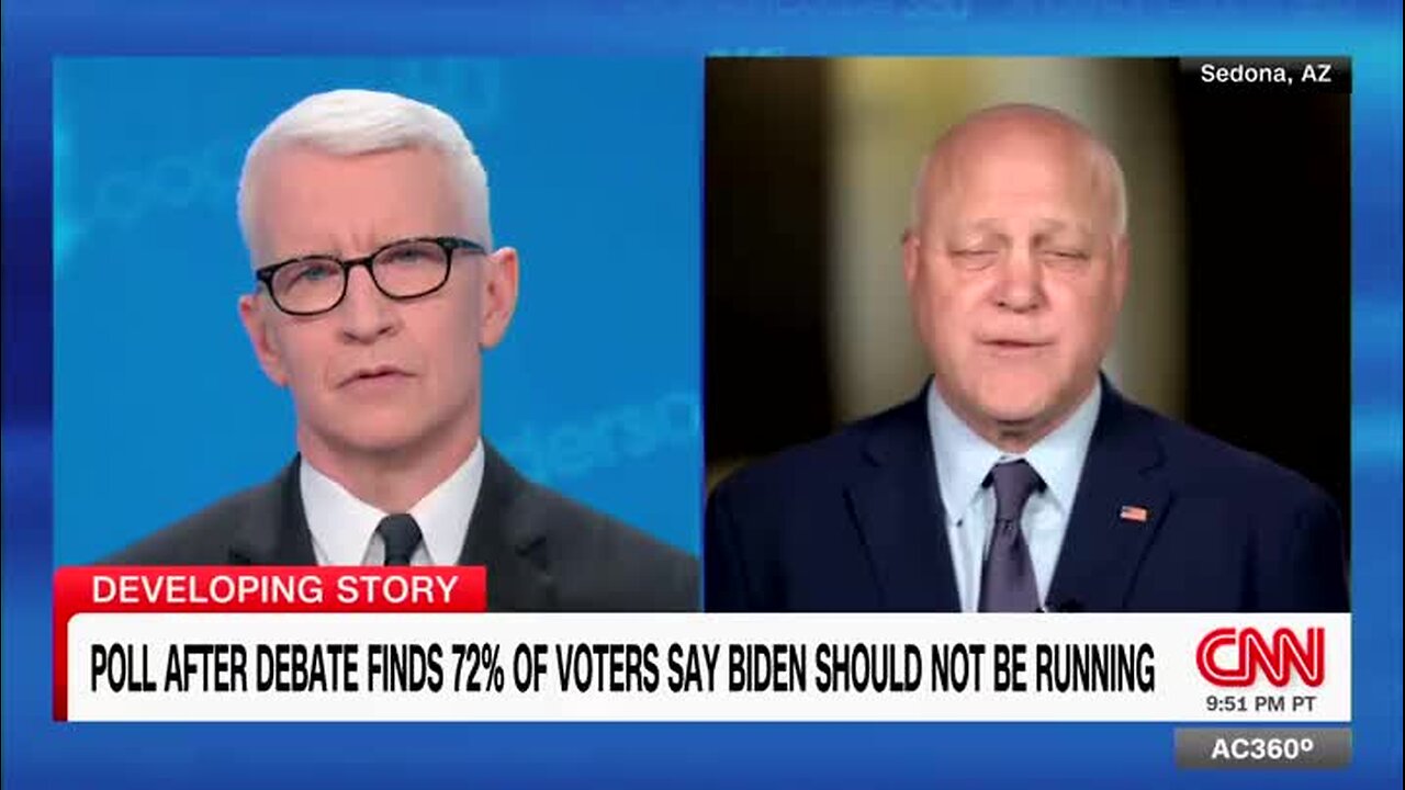 Mitch Landrieu Reminds Anderson Cooper About His Interview with Biden Without Any Notes