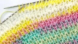 🧶Easy knitting pattern full video in description