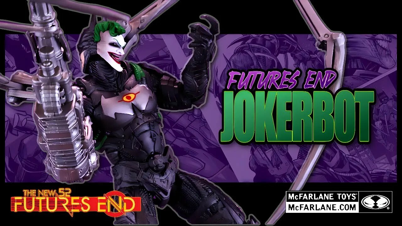 McFarlane Toys DC Multiverse Futures End BAF Jokerbot Figure @The Review Spot