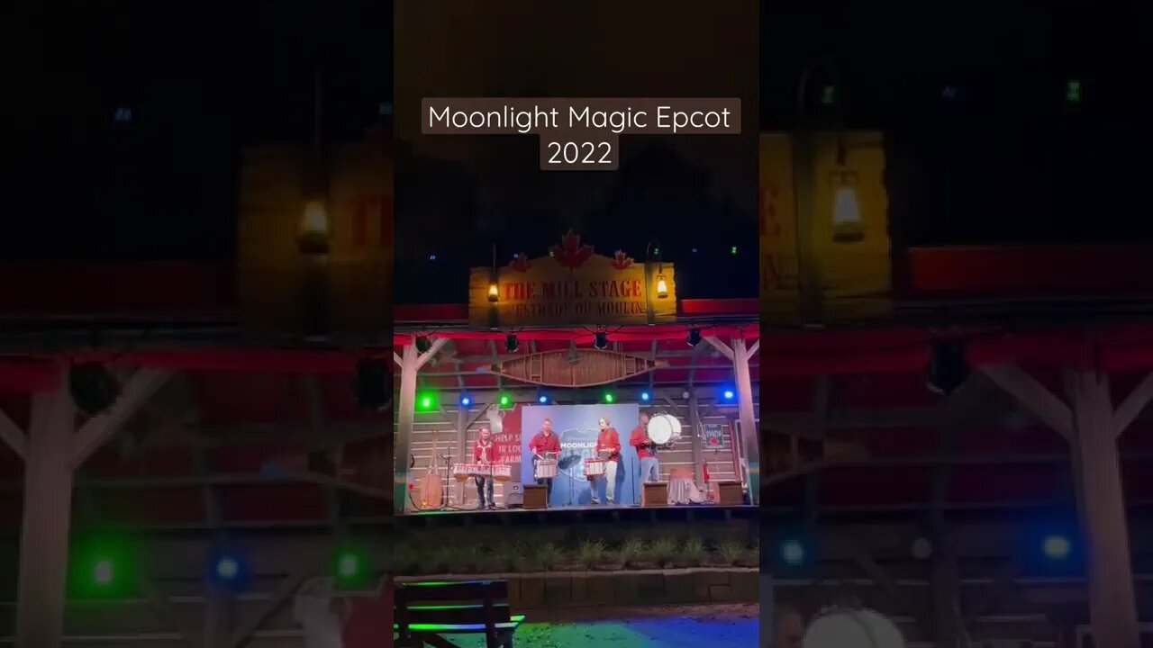 Moonlight Magic drummers at EPCOT Canada #moonlightmagic #disneyworld #epcot #drummers #shorts