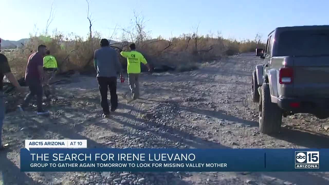 The search for Irene Luevano continues