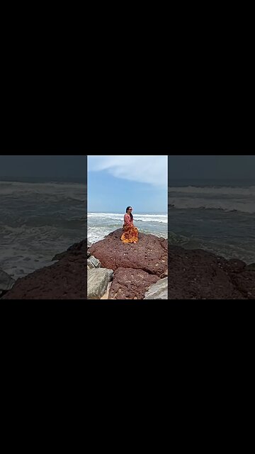 Black Sand Beach #Varkala #kerala #touristdestination #travelvlog #travelyatra #shorts