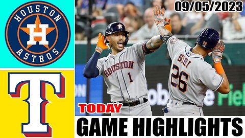 Houston Astros vs Texas Rangers FULL HIGHLIGHTS [TODAY] September 05, 2023 | MLB 2023