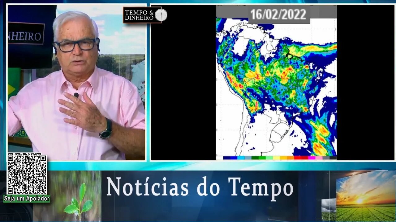 Previsão do tempo com temporais no RJ, MG, GO, DF e MT. Ar seco no Sul e MS