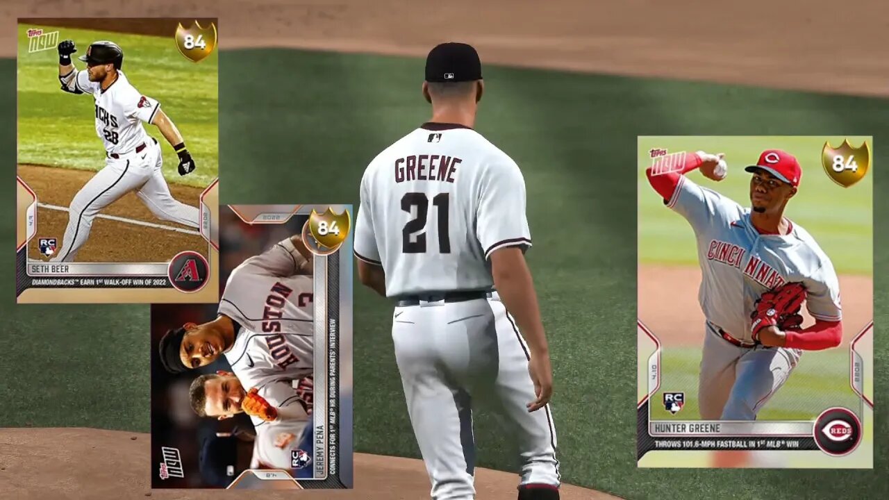 Topps Now Card Hunter Greene is Nasty: MLB The Show 22 Diamond Dynasty