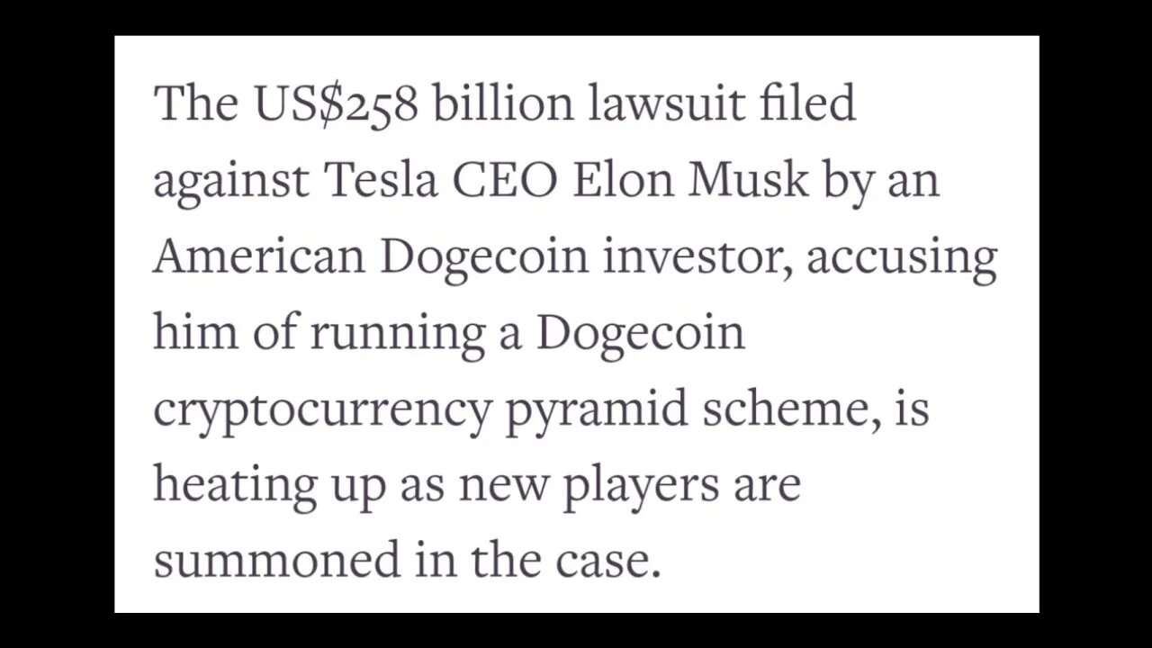 Elon Musk: Filed A New Lawsuit Heats UP Against Tesla CEO Elon Musk #cryptomash #elonmusk #viral