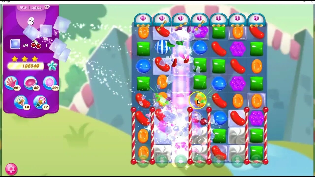 Candy Crush Level 3964 Talkthrough, 18 Moves 0 Boosters