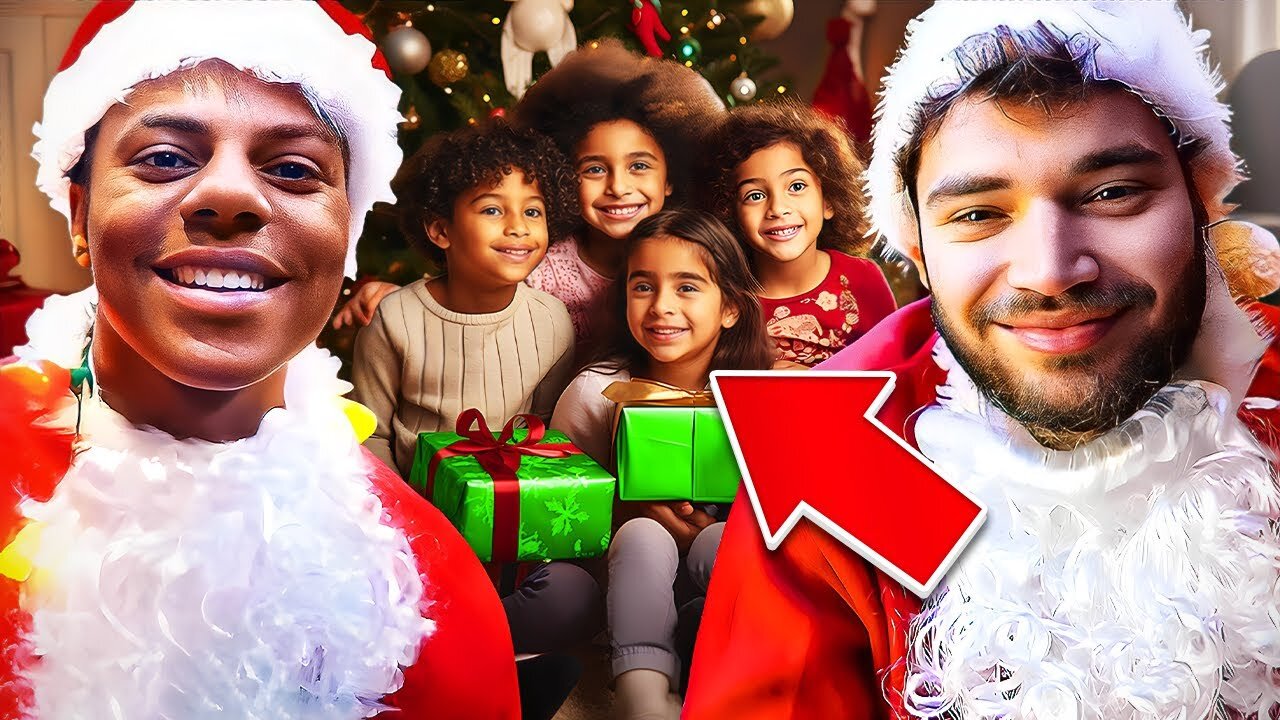 Adin Ross & iShowSpeed Surprise Strangers as SANTA