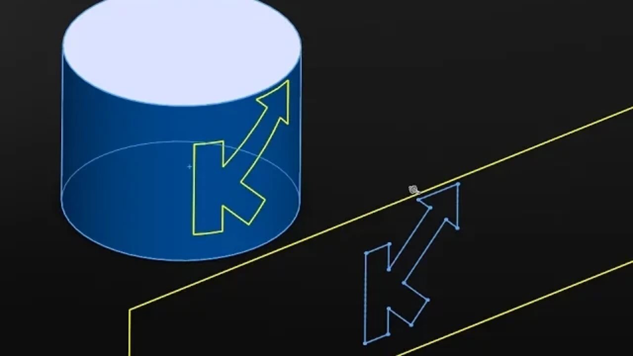 How to Wrap/Project Sketch on Curved Surface/Curved Extrusion in SolidWorks|JOKO ENGINEERING|