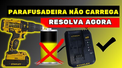 RESOLVIDO! Carregador da parafusadeira não funciona direito.