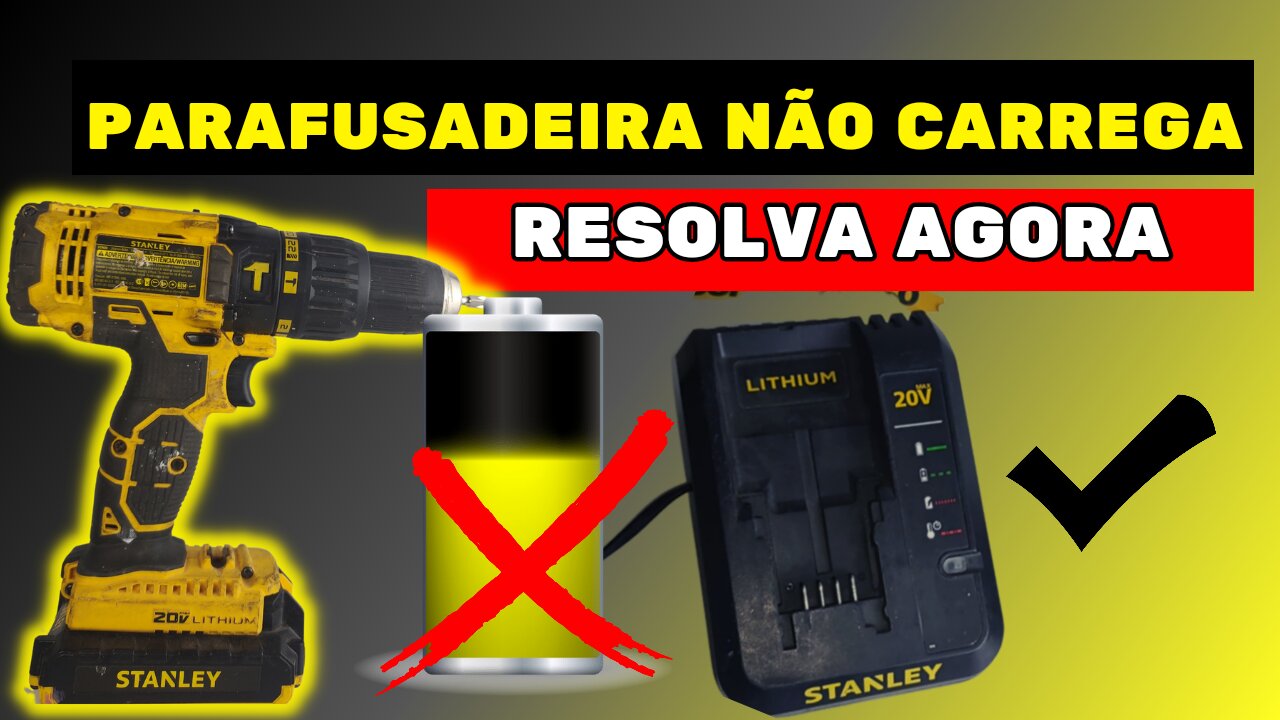 RESOLVIDO! Carregador da parafusadeira não funciona direito.