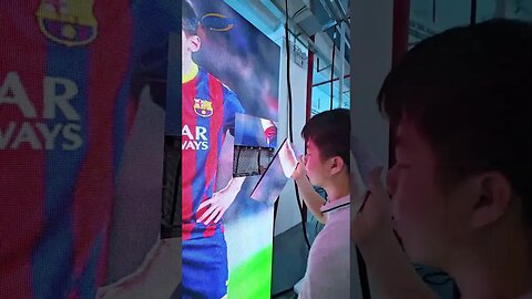 Because Messi makes me feel happy in life!#ledvideowall #eagerled #ledwall #ledmodule #ledbillboard