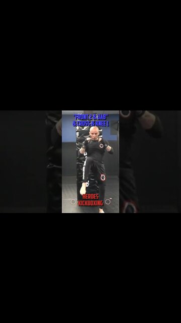 Heroes Training Center | Kickboxing & MMA "How To Throw A Front 2 & Jab & Cross & Knee 1" | #Shorts