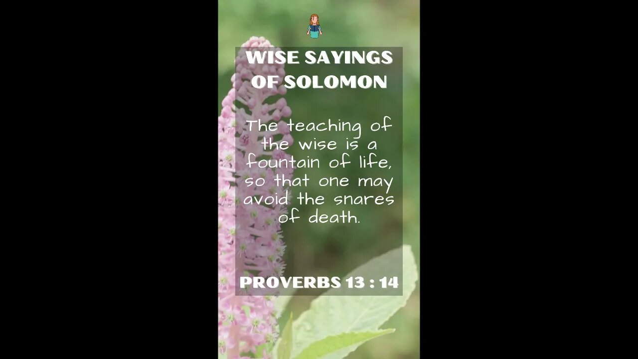 Proverbs 13:14 | Wise Sayings of Solomon