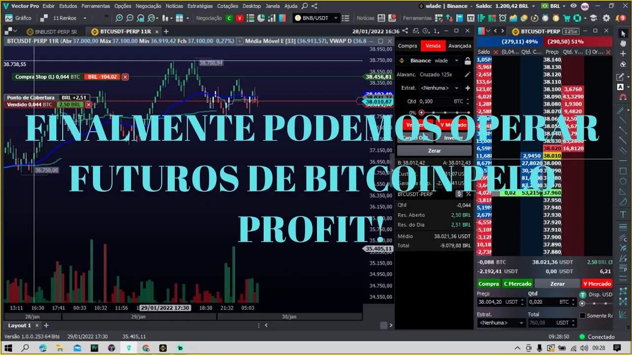 FINALMENTE PODEMOS OPERAR FUTUROS DE BITCOIN PELO PROFIT!