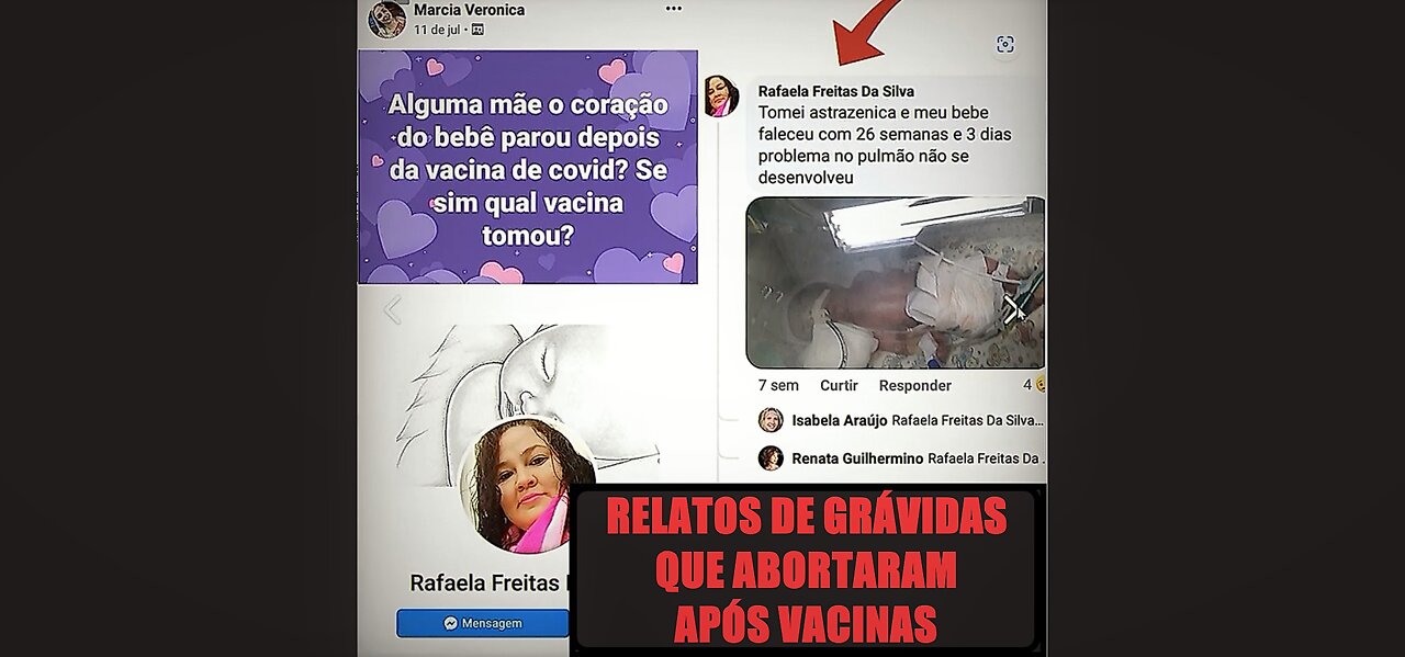 Relatos de grávidas que tomaram vacinas e tiveram abortos
