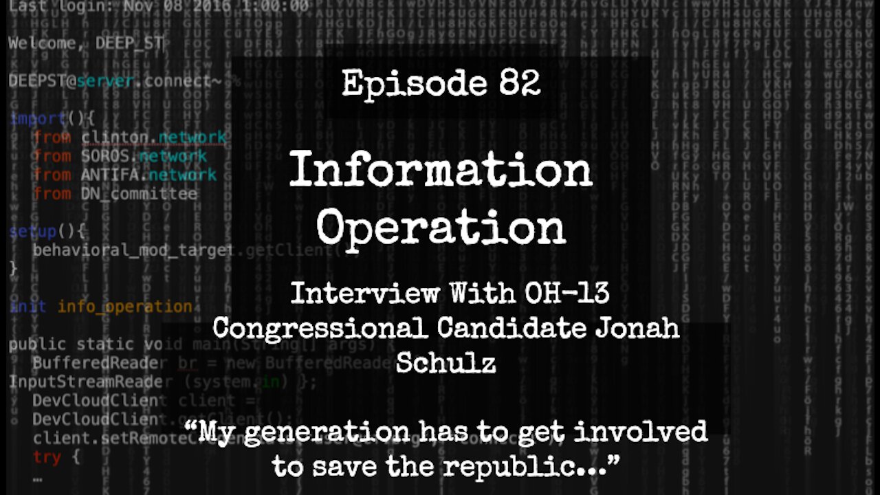 IO Episode 82 - Interview with OH-13 Congressional Candidate Jonah Schulz