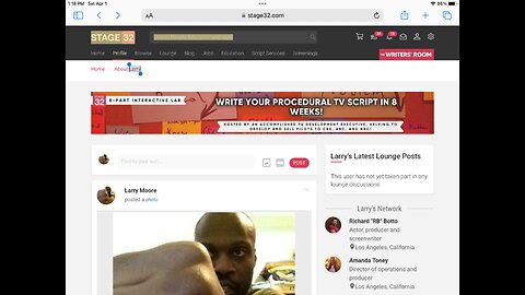 Cross kick Studio Films Stage 32