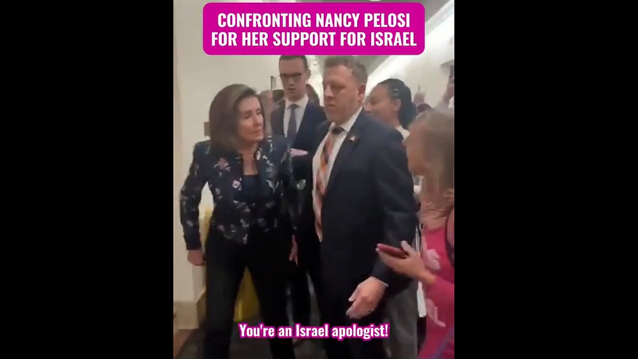 Women confront thieving, parasitic drunk Pelosi (Nasty Piglosi)