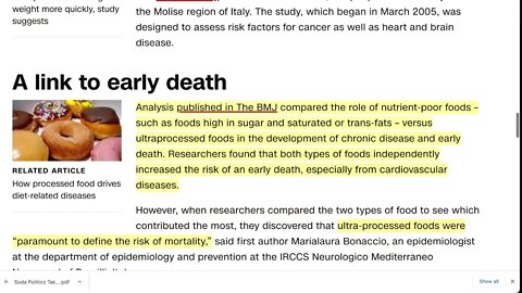 CNN：研究發現，超加工食品與癌症和早逝有關