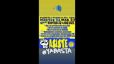 PROTESTA 28.MARZO 4PM LADO SUR CAPITOLIO