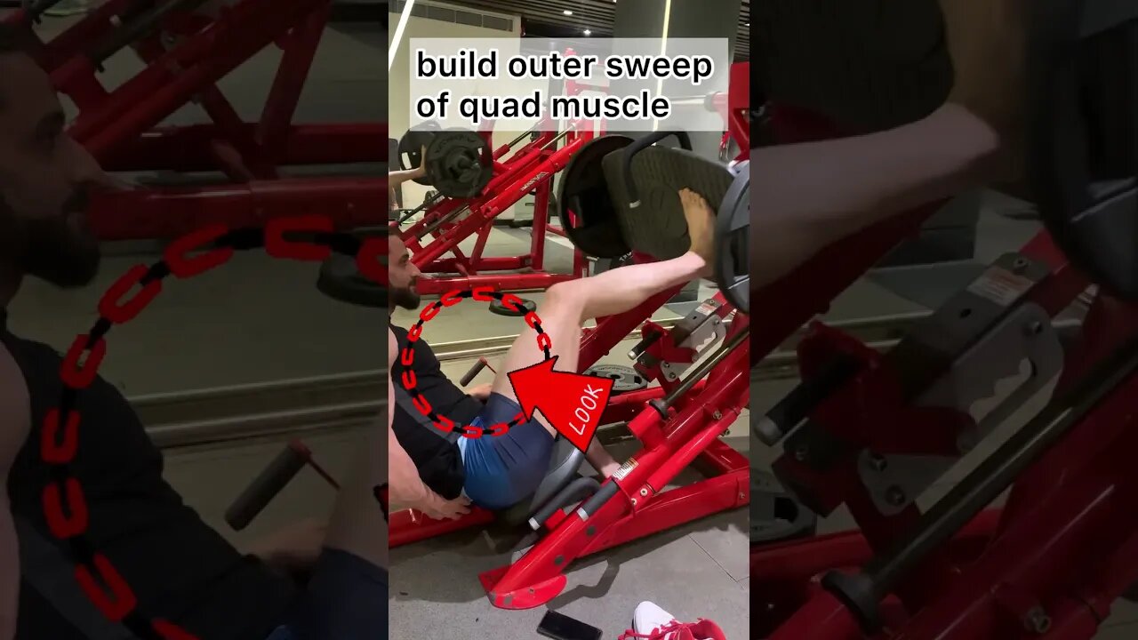 BUILD OUTER SWEEP OF QUADS | Leg Press Machine | Leg Workout #shorts #youtubeshorts