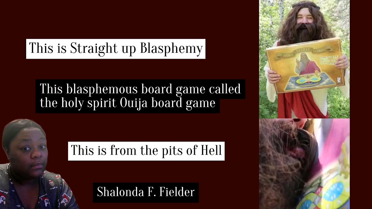 This blasphemous board game called the holy spirit Ouija board game(Blasphemy)