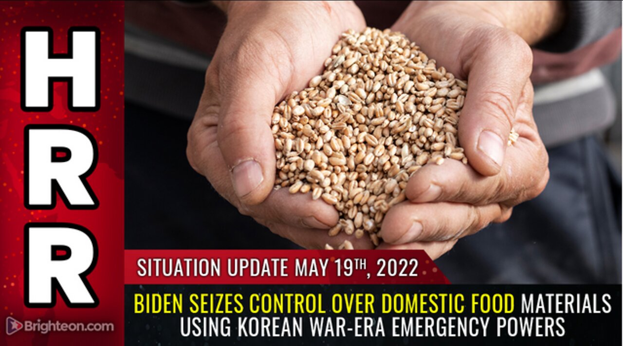 Biden SEIZES control over domestic food materials using Korean War-era emergency powers