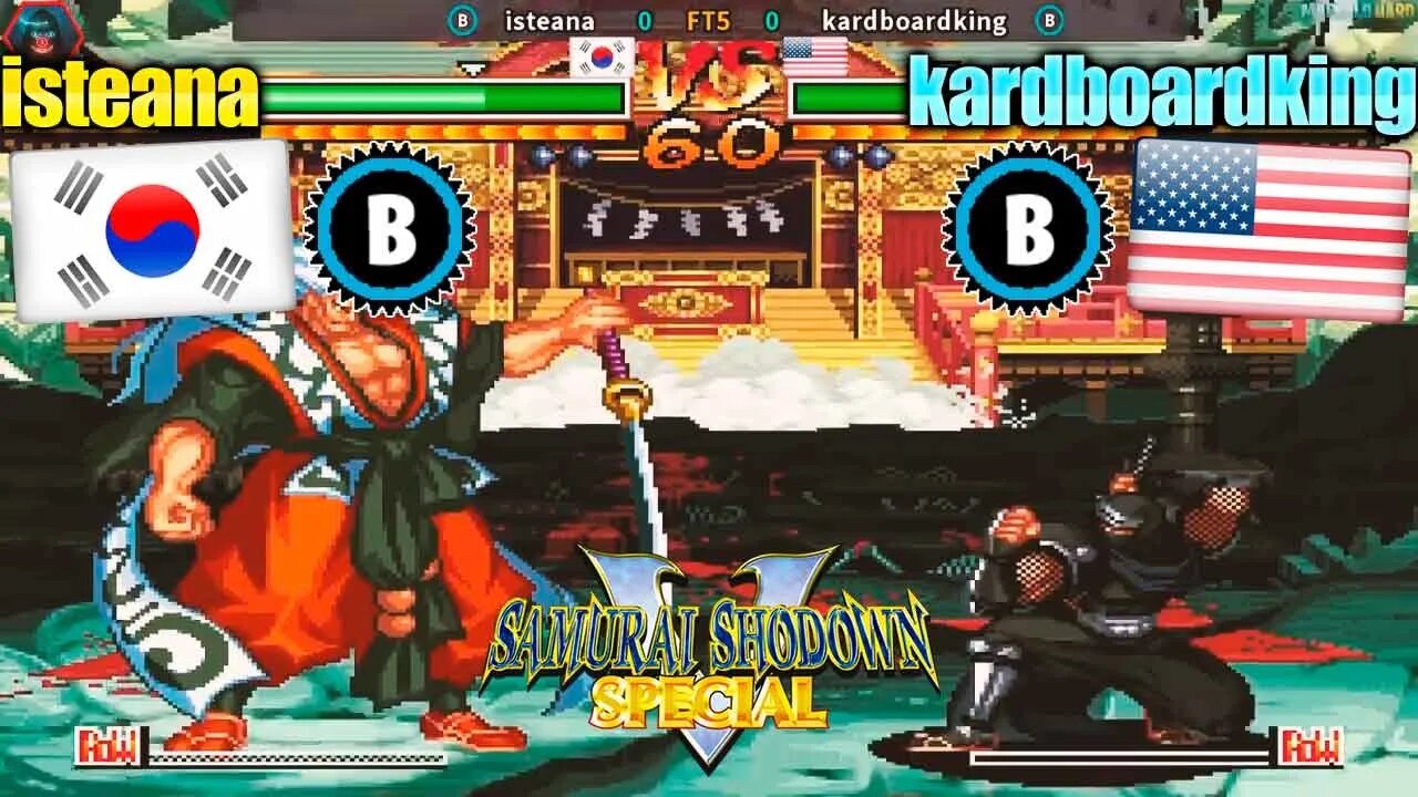 Samurai Shodown V Special (isteana Vs. kardboardking) [South Korea Vs. U.S.A.]