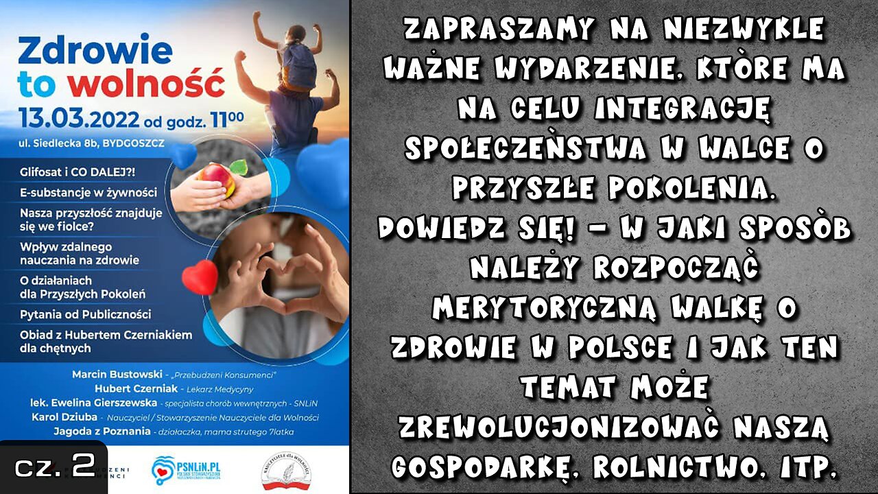 2022-03-13 – BYDGOSZCZ, Zdrowie to wolność Konferencja cz. 2