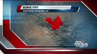 Bowie Fire 90 percent contained