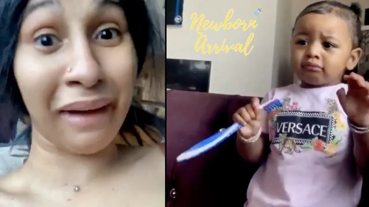 Cardi B Let's Kulture Brush Her Hair With A Toothbrush! 😳