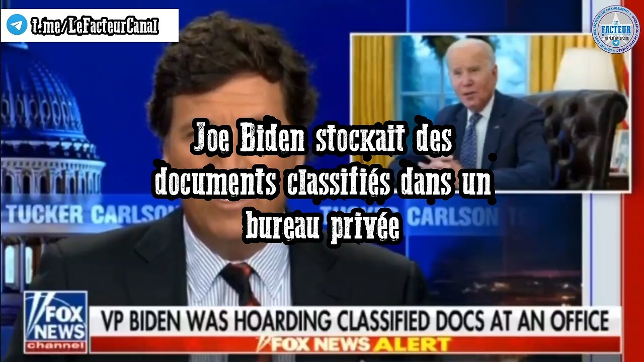 Joe Biden stockait des documents classifiés dans un bureau privée