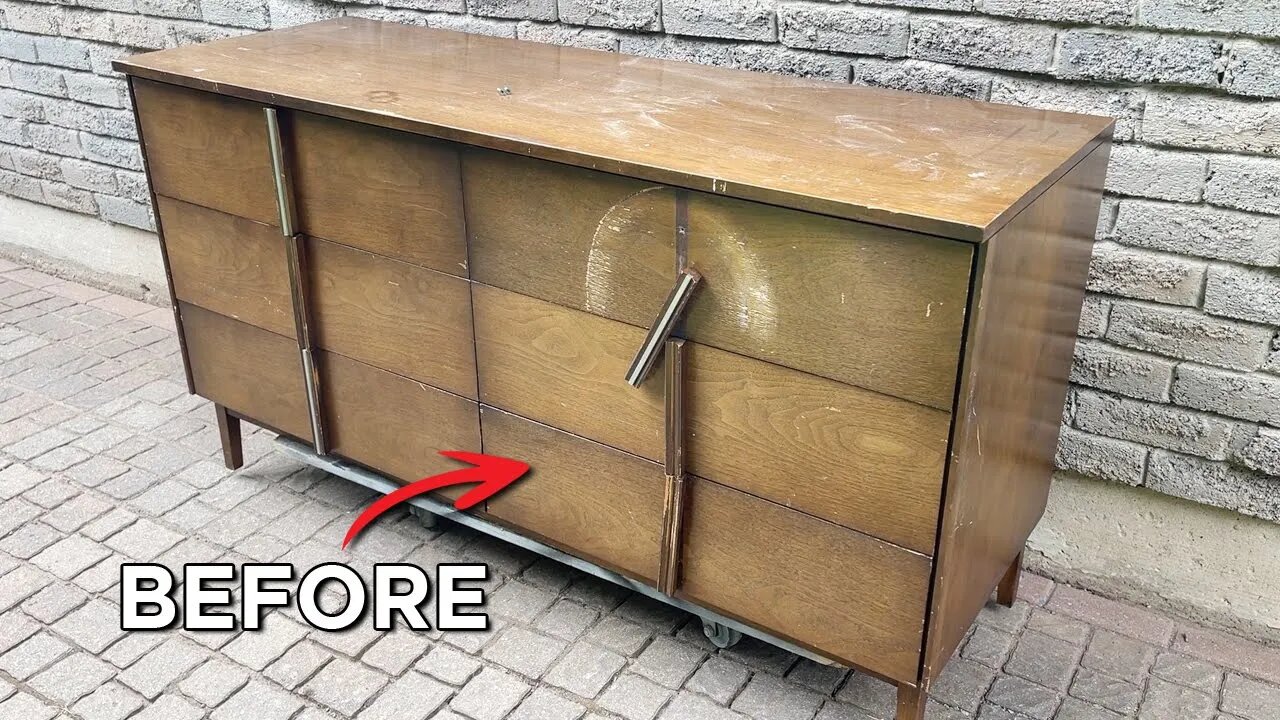 A Completely Contemporary Makeover from an Ordinary Dresser
