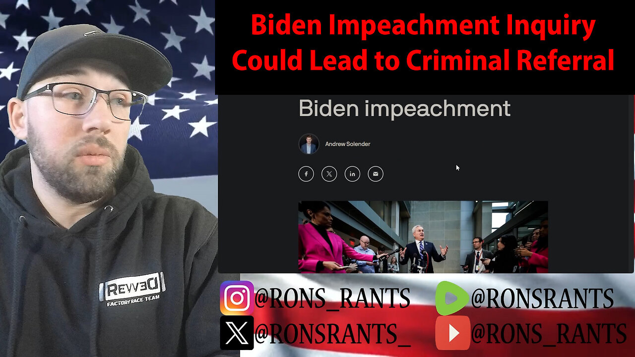 Biden Impeachment Inquiry Could Lead To CRIMINAL REFERRALS!