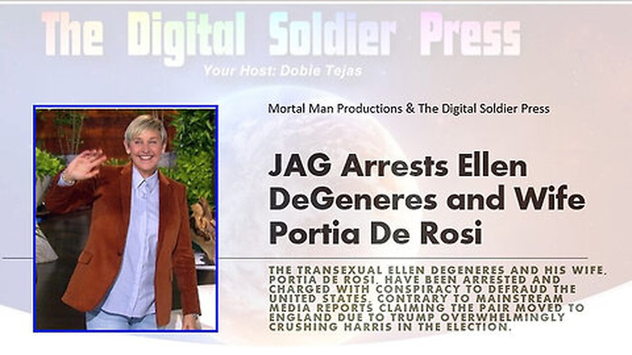 JAG Arrests Ellen DeGeneres and Wife Portia De Rosi